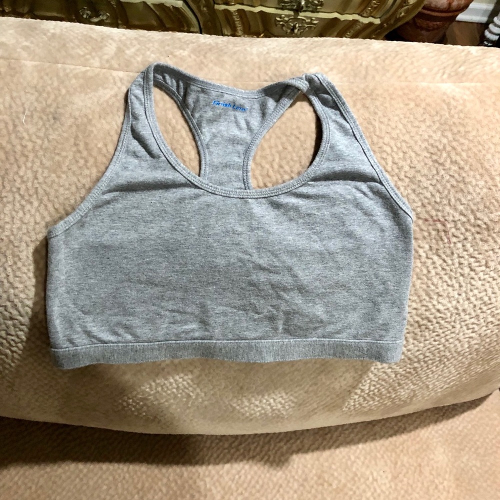 2 for $20 Finish Line Great Condition Gray Sports Bra/Top